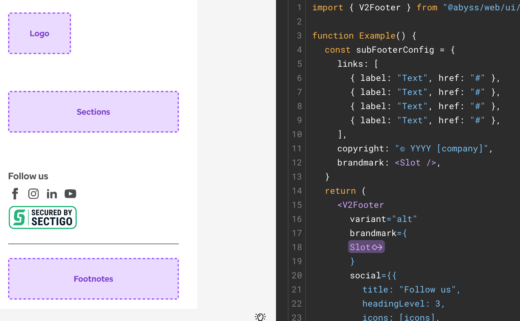 Code Connect Example with Slots