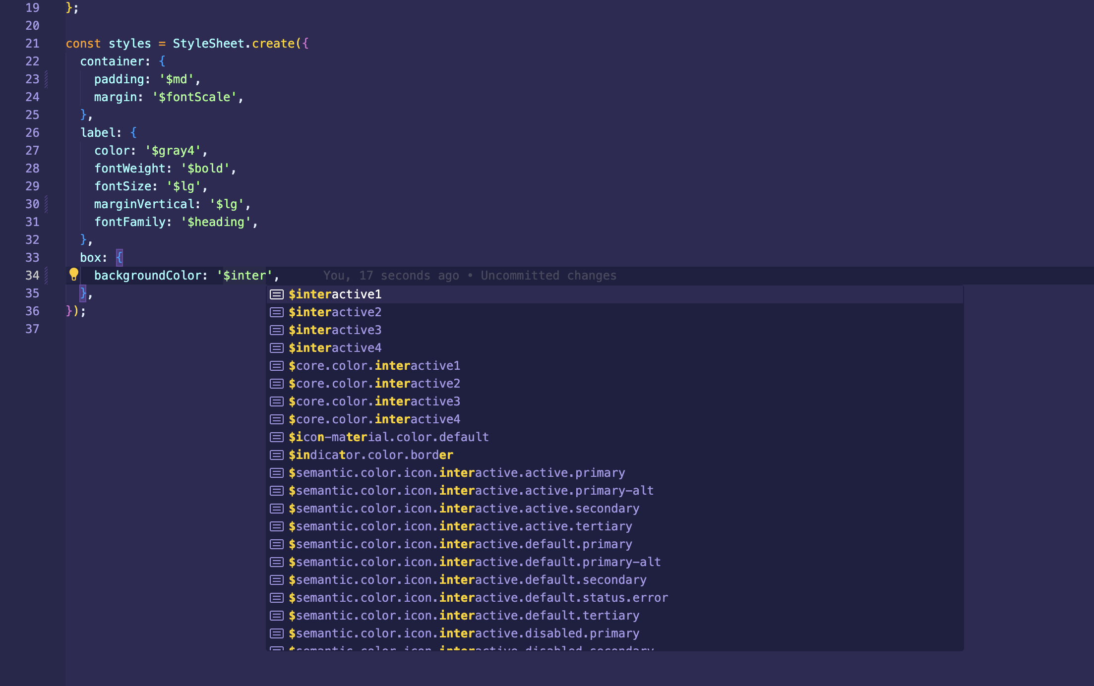 StyleSheet TypeScript